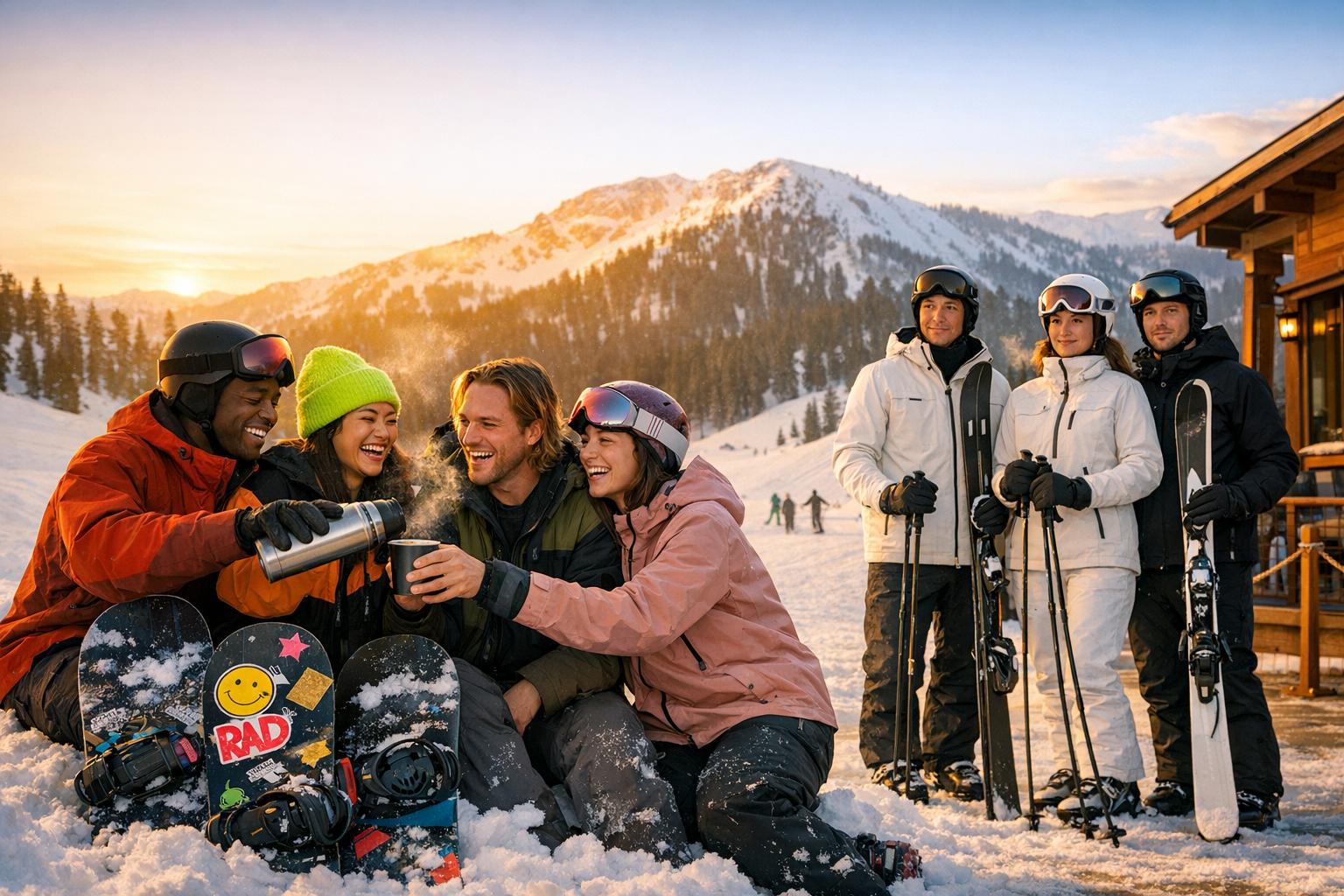 Snowboarders Built Community. Skiers Built Status