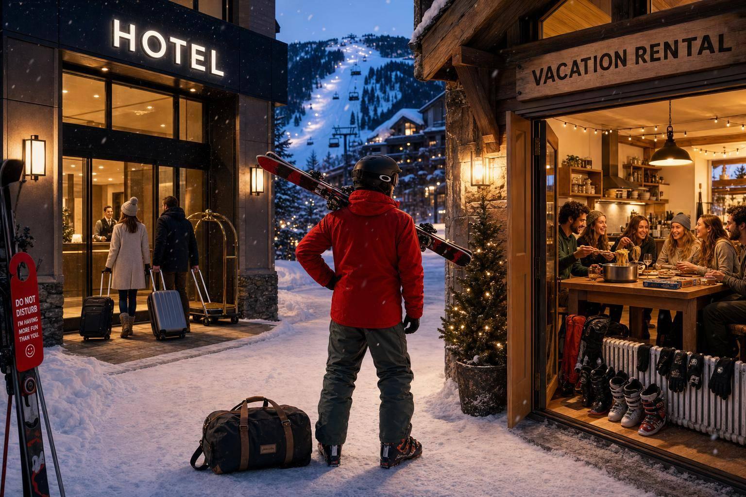 Ski Town Airbnb or Hotel: Which One Actually Makes More Sense?