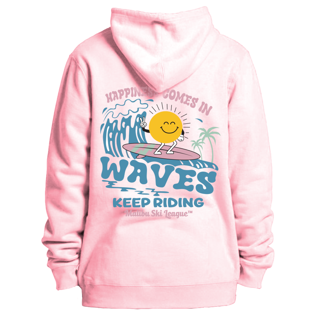 "Keep Riding" Hoodie - Smooth Pink