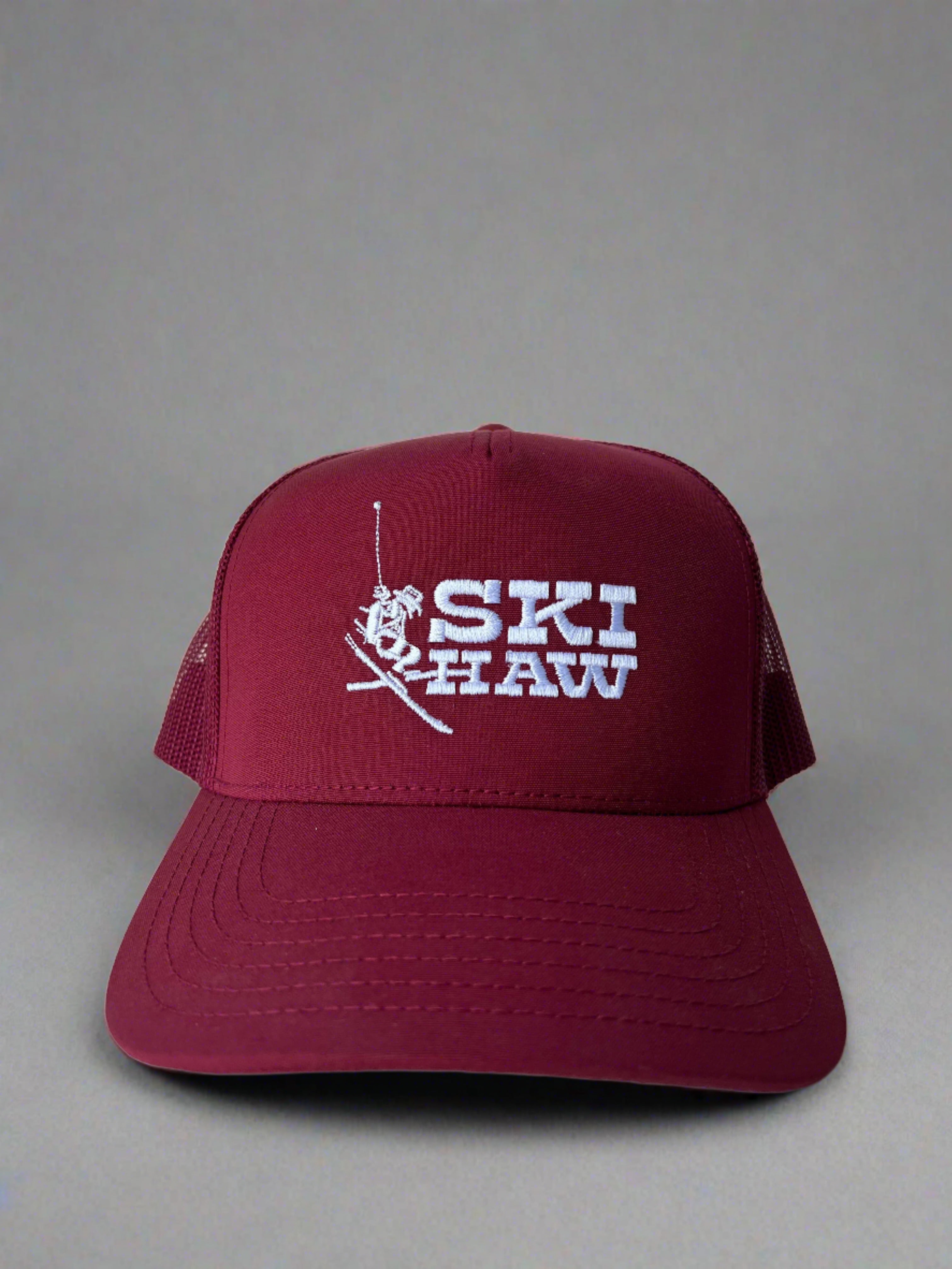 The 'SKI HAW' Hat - Maroon