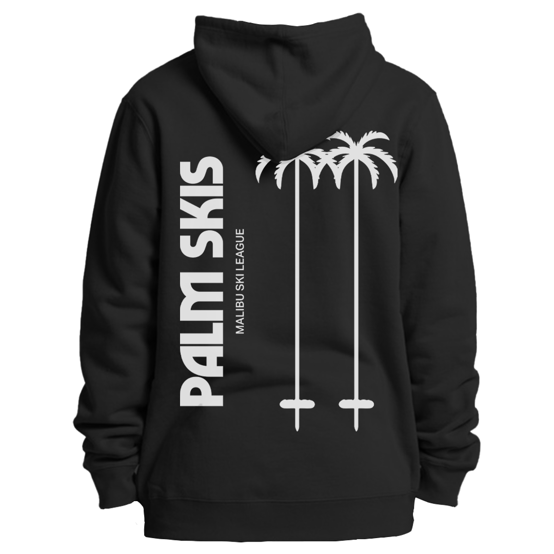 "Palm Skis" Hoodie - Midnight Coal