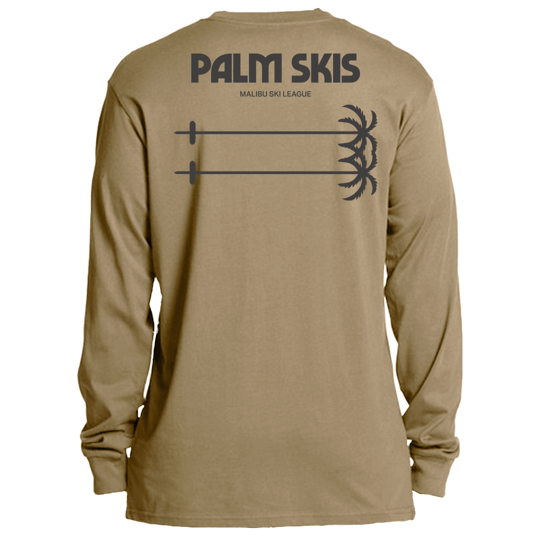 "Palm Skis" Long Sleeve Tee - Sand